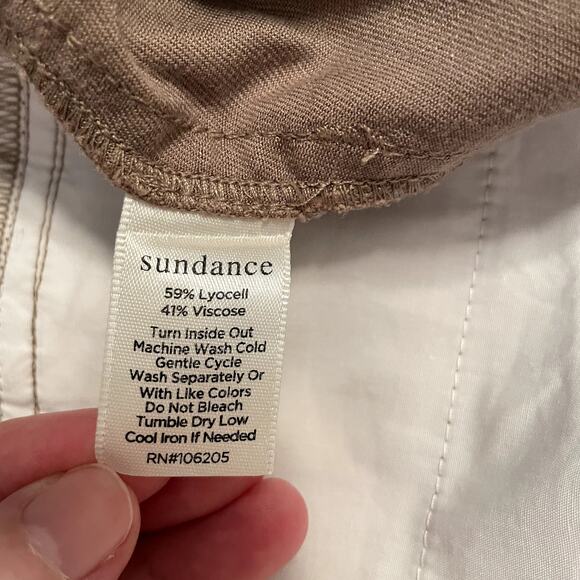 Sundance Women's NWOT Taupe Cotton Blend Pants, size 8P - Picture 5 of 7